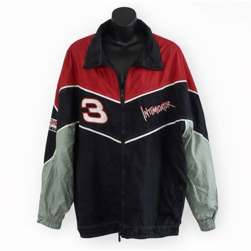 Vintage Dale Earnhardt #3 Intimidator NASCAR Jacket Nutmeg XL Mens